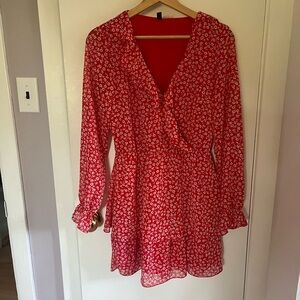 Red Flowy dress